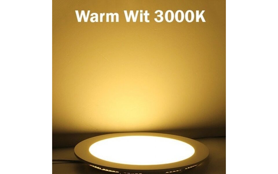 HLW LED LED Downlight 6 Pack - Surface Mounted - Round 18W - Warm White 3000K - Matte White Aluminum - Ø225mm