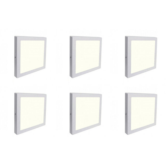 LED Downlight Set 6x 18W 1850lm 4200K – Mat Wit Verlichting per ruimte