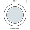 HLW LED LED Downlight 6 Pack - Surface Mounted Round 18W - Natural White 4200K - Matt White Aluminum - Ø225mm