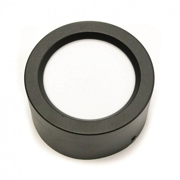 HLW LED LED Downlight 6 Pack - Opbouw Rond Hoog 10W - Natuurlijk Wit 4200K - Mat Zwart Aluminium - Ø140mm