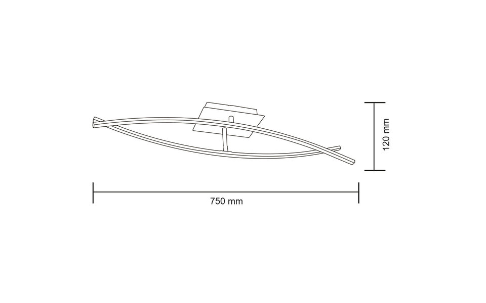 HLW LED LED Plafondlamp - Plafondverlichting - Onamo - 16W - Natuurlijk Wit 4000K - Mat Chroom - Aluminium