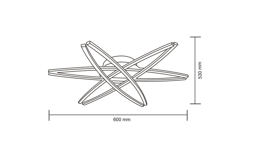HLW LED LED Plafondlamp - Plafondverlichting - Akalon - 35W - Natuurlijk Wit 4000K - Mat Chroom - Aluminium