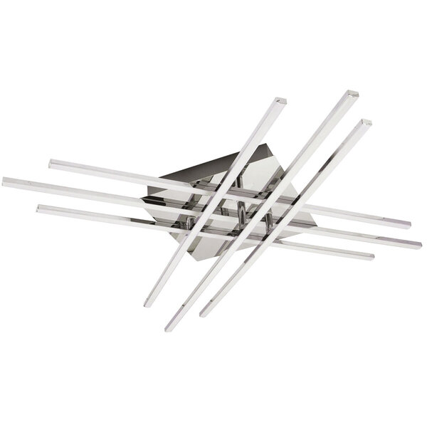 HLW LED LED Plafondlamp - Plafondverlichting - Glomin - 45W - Natuurlijk Wit 4000K - Mat Chroom - Aluminium HLW LED LED Plafondlamp - Plafondverlichting - Glomin - 45W - Natuurlijk Wit 4000K - Mat Chroom - Aluminium