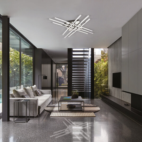 HLW LED LED Plafondlamp - Plafondverlichting - Glomin - 45W - Natuurlijk Wit 4000K - Mat Chroom - Aluminium HLW LED LED Plafondlamp - Plafondverlichting - Glomin - 45W - Natuurlijk Wit 4000K - Mat Chroom - Aluminium