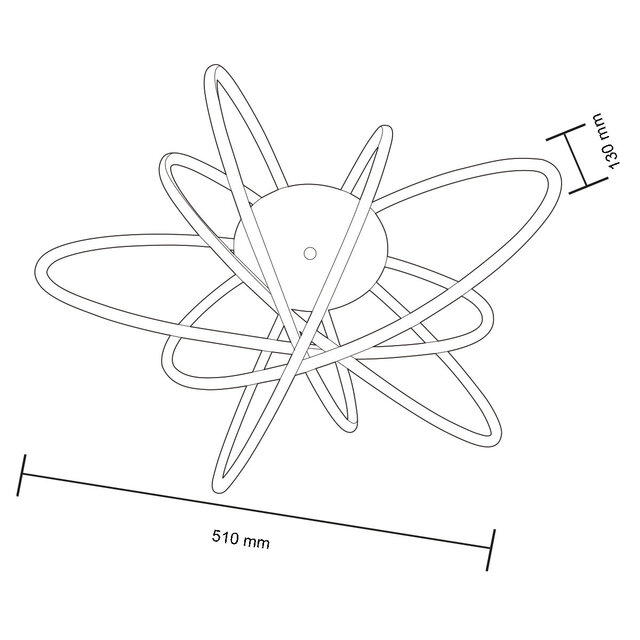 HLW LED LED Plafondlamp - Plafondverlichting - Glama - 100W - Natuurlijk Wit 4000K - Mat Chroom - Aluminium HLW LED LED Plafondlamp - Plafondverlichting - Glama - 100W - Natuurlijk Wit 4000K - Mat Chroom - Aluminium