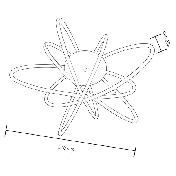 HLW LED LED Plafondlamp - Plafondverlichting - Glama - 100W - Natuurlijk Wit 4000K - Mat Chroom - Aluminium HLW LED LED Plafondlamp - Plafondverlichting - Glama - 100W - Natuurlijk Wit 4000K - Mat Chroom - Aluminium