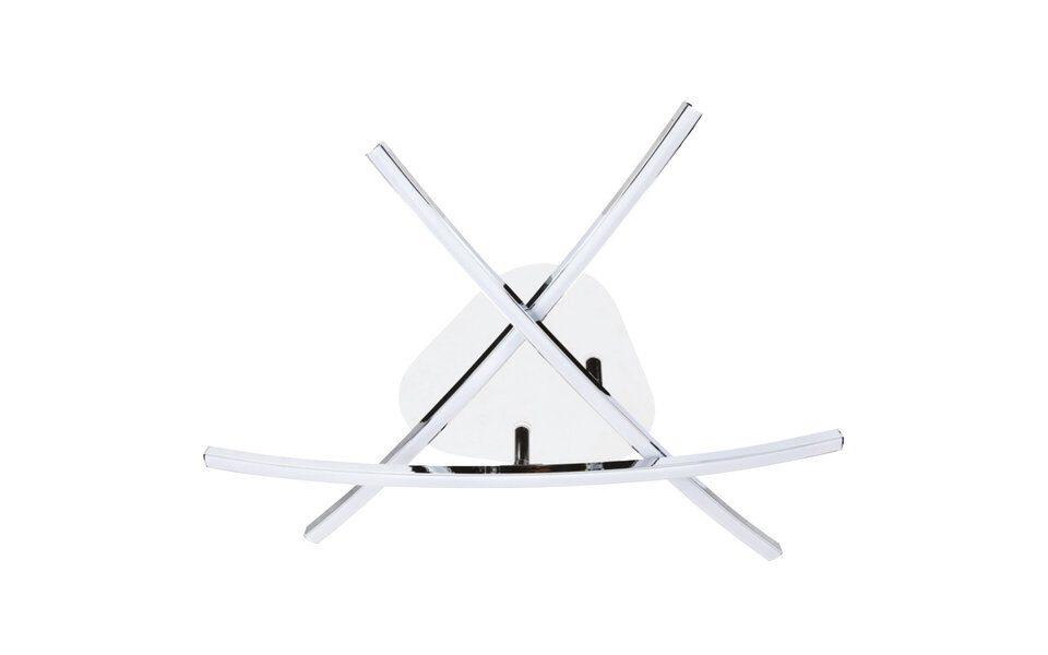 HLW LED LED Plafondlamp - Plafondverlichting - Critos - 20W - Natuurlijk Wit 4000K - Mat Chroom - Aluminium