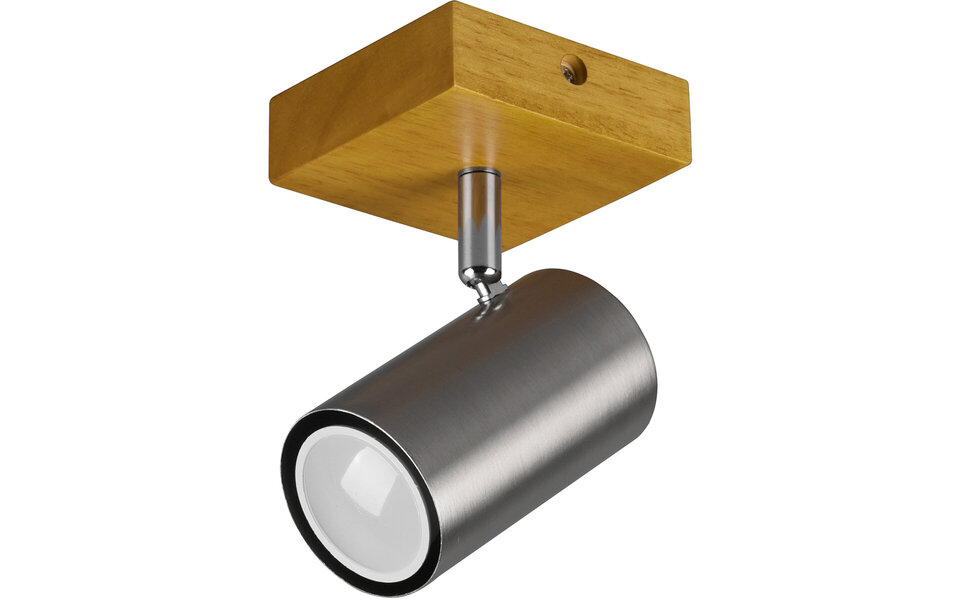 HLW LED LED Plafondspot - Trion Milona - GU10 Fitting - 1-lichts - Rond - Mat Nikkel - Aluminium HLW LED LED Plafondspot - Trion Milona - GU10 Fitting - 1-lichts - Rond - Mat Nikkel - Aluminium