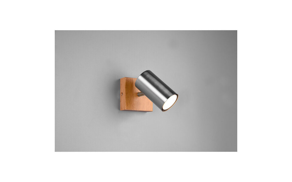 HLW LED LED Plafondspot - Trion Milona - GU10 Fitting - 1-lichts - Rond - Mat Nikkel - Aluminium HLW LED LED Plafondspot - Trion Milona - GU10 Fitting - 1-lichts - Rond - Mat Nikkel - Aluminium