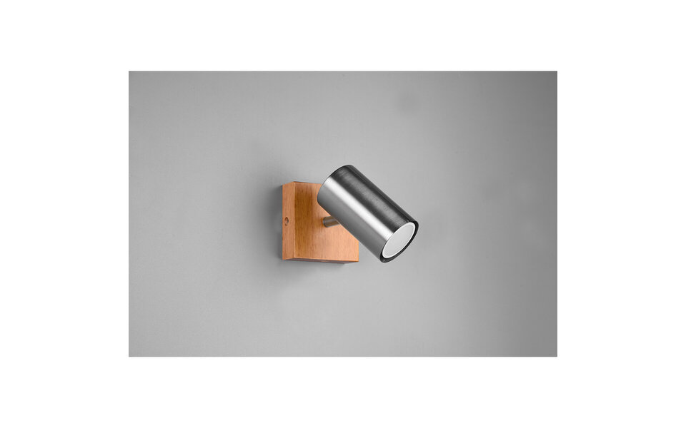 HLW LED LED Plafondspot - Trion Milona - GU10 Fitting - 1-lichts - Rond - Mat Nikkel - Aluminium HLW LED LED Plafondspot - Trion Milona - GU10 Fitting - 1-lichts - Rond - Mat Nikkel - Aluminium