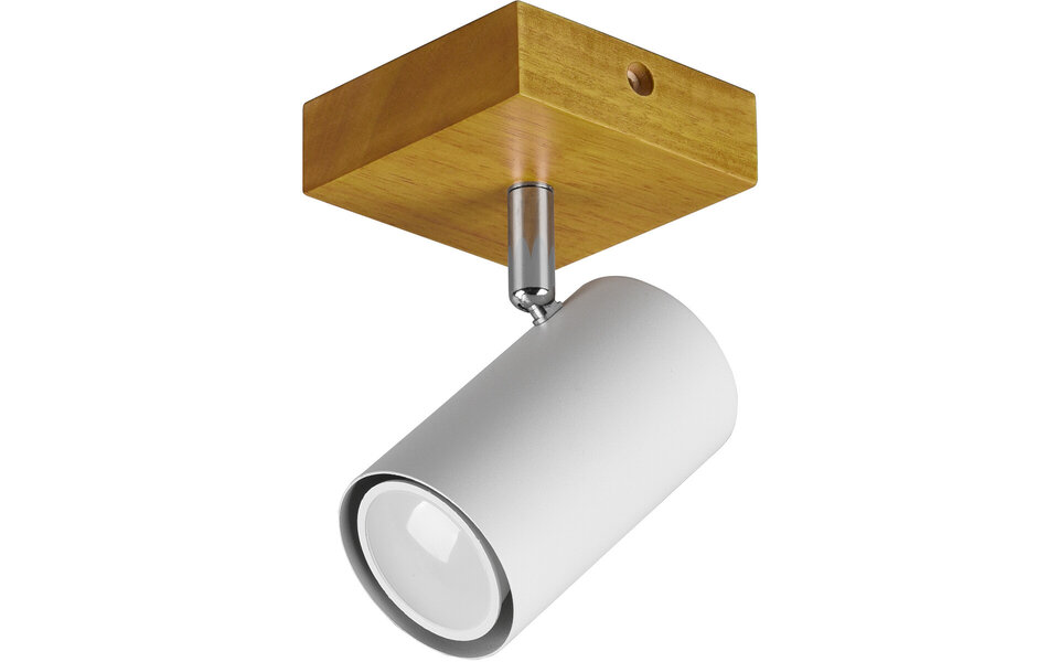 HLW LED LED Ceiling Spotlight - Trion Milona - GU10 Fitting - 1-light - Round - Matte White - Aluminum