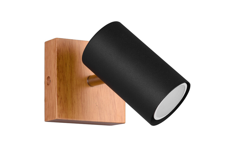 HLW LED LED Ceiling Spotlight - Trion Milona - GU10 Fitting - 1-light - Round - Matte Black - Aluminum HLW LED LED Ceiling Spotlight - Trion Milona - GU10 Fitting - 1-light - Round - Matte Black - Aluminum