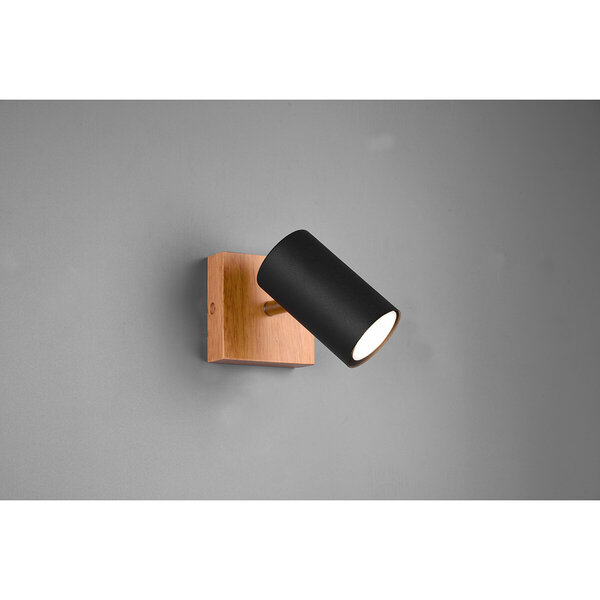 HLW LED LED Plafondspot - Trion Milona - GU10 Fitting - 1-lichts - Rond - Mat Zwart - Aluminium HLW LED LED Plafondspot - Trion Milona - GU10 Fitting - 1-lichts - Rond - Mat Zwart - Aluminium