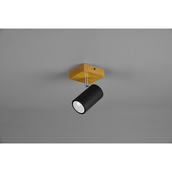 HLW LED LED Plafondspot - Trion Milona - GU10 Fitting - 1-lichts - Rond - Mat Zwart - Aluminium HLW LED LED Plafondspot - Trion Milona - GU10 Fitting - 1-lichts - Rond - Mat Zwart - Aluminium