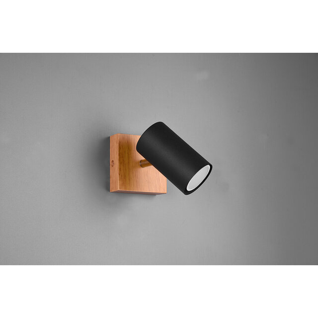 HLW LED LED Ceiling Spotlight - Trion Milona - GU10 Fitting - 1-light - Round - Matte Black - Aluminum HLW LED LED Ceiling Spotlight - Trion Milona - GU10 Fitting - 1-light - Round - Matte Black - Aluminum