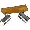 LED ceiling spotlight Trion Milona matte nickel 2x GU10 aluminum