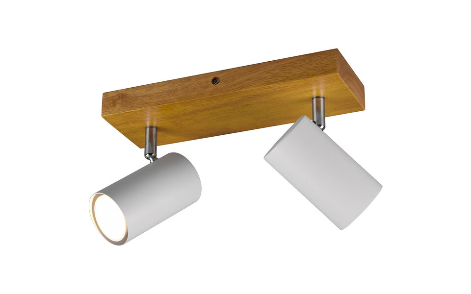 HLW LED LED Plafondspot - Trion Milona - GU10 Fitting - 2-lichts - Rond - Mat Wit - Aluminium HLW LED LED Plafondspot - Trion Milona - GU10 Fitting - 2-lichts - Rond - Mat Wit - Aluminium