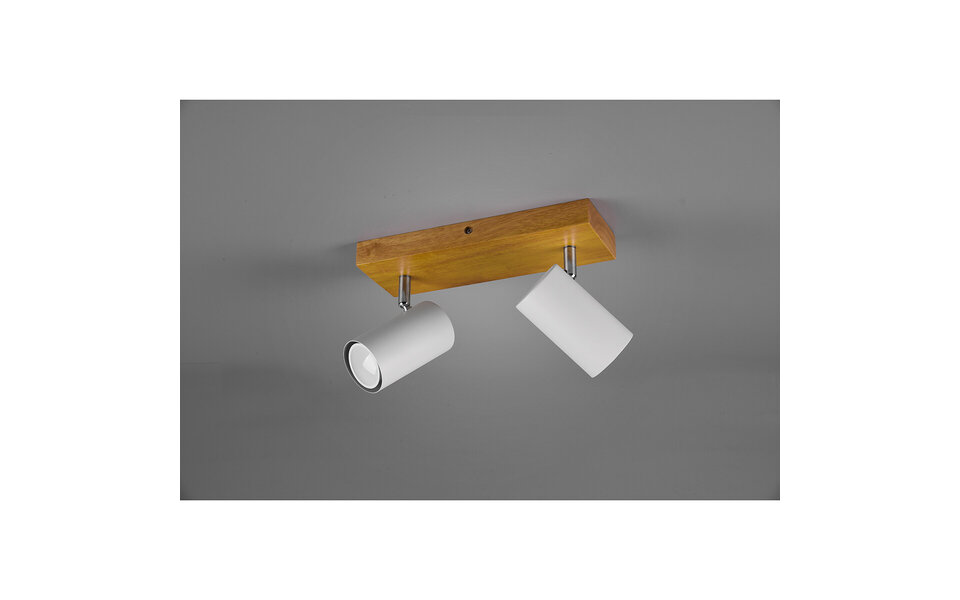 HLW LED LED Plafondspot - Trion Milona - GU10 Fitting - 2-lichts - Rond - Mat Wit - Aluminium HLW LED LED Plafondspot - Trion Milona - GU10 Fitting - 2-lichts - Rond - Mat Wit - Aluminium