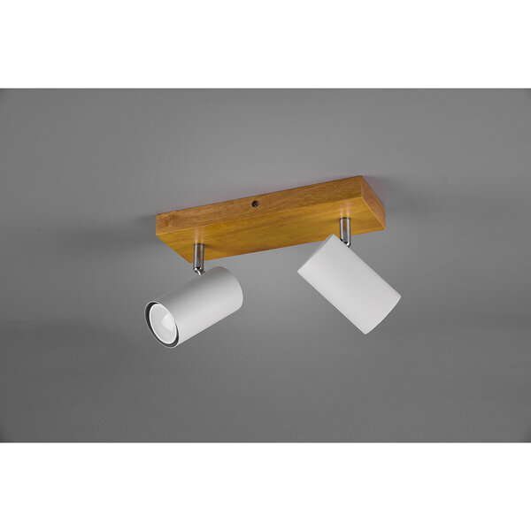 HLW LED LED Plafondspot - Trion Milona - GU10 Fitting - 2-lichts - Rond - Mat Wit - Aluminium HLW LED LED Plafondspot - Trion Milona - GU10 Fitting - 2-lichts - Rond - Mat Wit - Aluminium