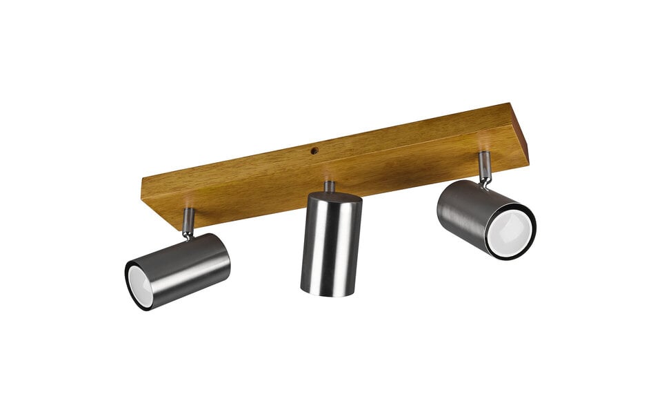 HLW LED LED Plafondspot - Trion Milona - GU10 Fitting - 3-lichts - Rond - Mat Nikkel - Aluminium HLW LED LED Plafondspot - Trion Milona - GU10 Fitting - 3-lichts - Rond - Mat Nikkel - Aluminium