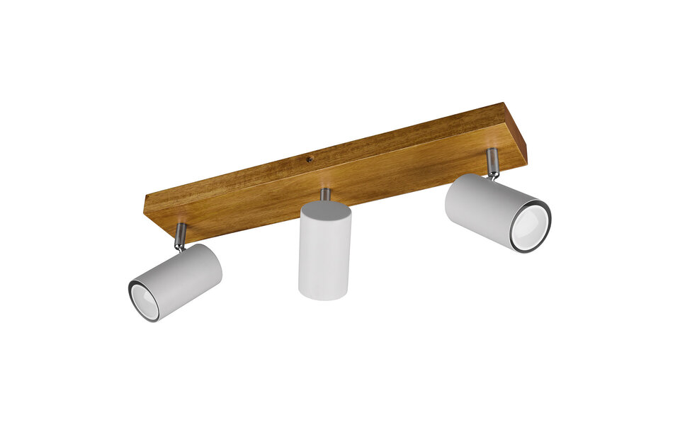 HLW LED LED Plafondspot - Trion Milona - GU10 Fitting - 3-lichts - Rond - Mat Wit - Aluminium HLW LED LED Plafondspot - Trion Milona - GU10 Fitting - 3-lichts - Rond - Mat Wit - Aluminium