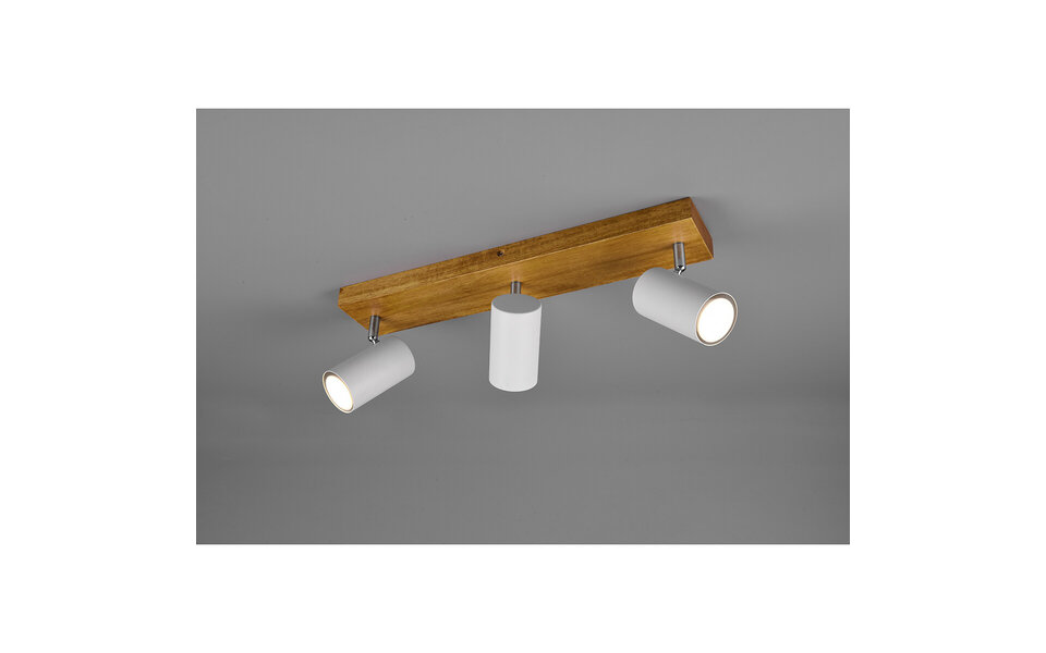 HLW LED LED Ceiling Spotlight - Trion Milona - GU10 Fitting - 3-light - Round - Matte White - Aluminum HLW LED LED Ceiling Spotlight - Trion Milona - GU10 Fitting - 3-light - Round - Matte White - Aluminum