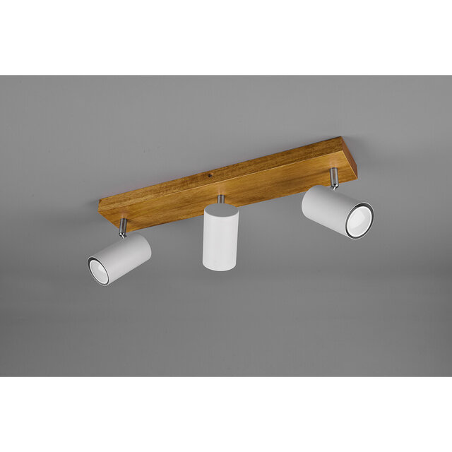 HLW LED LED Plafondspot - Trion Milona - GU10 Fitting - 3-lichts - Rond - Mat Wit - Aluminium HLW LED LED Plafondspot - Trion Milona - GU10 Fitting - 3-lichts - Rond - Mat Wit - Aluminium