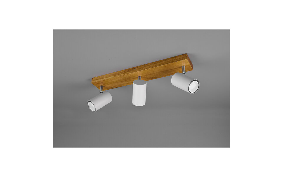 HLW LED LED Ceiling Spotlight - Trion Milona - GU10 Fitting - 3-light - Round - Matte White - Aluminum HLW LED LED Ceiling Spotlight - Trion Milona - GU10 Fitting - 3-light - Round - Matte White - Aluminum