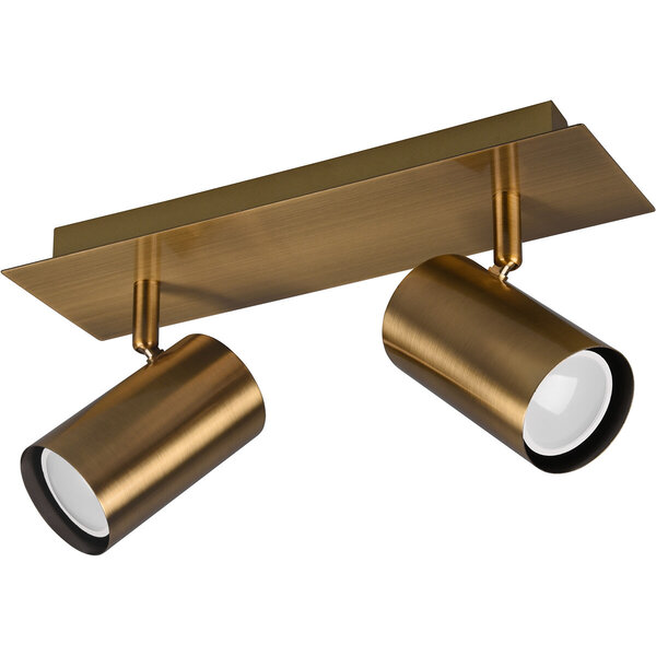 HLW LED LED Plafondspot - Trion Monla - GU10 Fitting - 2-lichts - Rond - Antiek Koper - Aluminium HLW LED LED Plafondspot - Trion Monla - GU10 Fitting - 2-lichts - Rond - Antiek Koper - Aluminium