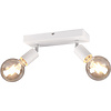 LED plafondspot Trion Zuncka 2-lichts E27 mat wit aluminium LED plafondspot Trion Zuncka 2-lichts E27 mat wit aluminium