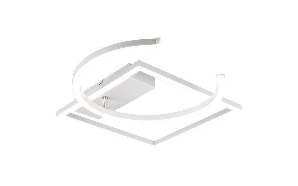 HLW LED LED Plafondlamp - Plafondverlichting - Trion Pivacci - 23.5W - Natuurlijk Wit 4000K - Dimbaar - Vierkant - Mat Wit - Aluminium