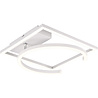 HLW LED LED Ceiling Lamp - Ceiling Lighting - Trion Pivacci - 23.5W - Natural White 4000K - Dimmable - Square - Matte White - Aluminum