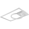 HLW LED LED Ceiling Light - Ceiling Lighting - Trion Viyona - 24W - Natural White 4000K - Dimmable - Rectangular - Matte White - Aluminum