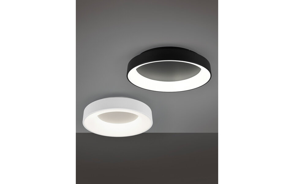 HLW LED LED Plafondlamp - Plafondverlichting - Trion Gurano - 27W - Natuurlijk Wit 4000K - Dimbaar - Rond - Mat Wit - Aluminium HLW LED LED Plafondlamp - Plafondverlichting - Trion Gurano - 27W - Natuurlijk Wit 4000K - Dimbaar - Rond - Mat Wit - Aluminium