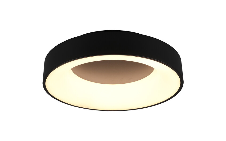 HLW LED LED Ceiling Light - Ceiling Lighting - Trion Gurano - 27W - Warm White 3000K - Dimmable - Round - Matte Black - Aluminum HLW LED LED Ceiling Light - Ceiling Lighting - Trion Gurano - 27W - Warm White 3000K - Dimmable - Round - Matte Black - Aluminum