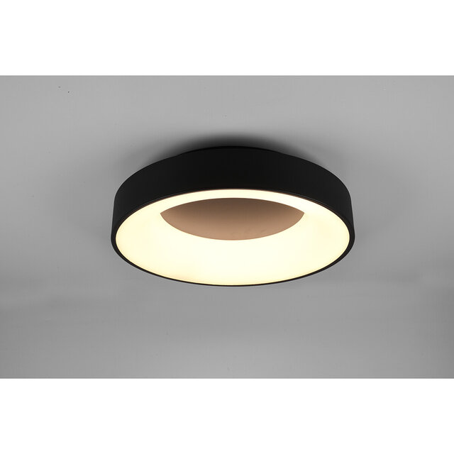 HLW LED LED Ceiling Light - Ceiling Lighting - Trion Gurano - 27W - Warm White 3000K - Dimmable - Round - Matte Black - Aluminum HLW LED LED Ceiling Light - Ceiling Lighting - Trion Gurano - 27W - Warm White 3000K - Dimmable - Round - Matte Black - Aluminum