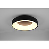 HLW LED LED Plafondlamp - Plafondverlichting - Trion Gurano - 27W - Warm Wit 3000K - Dimbaar - Rond - Mat Zwart - Aluminium
