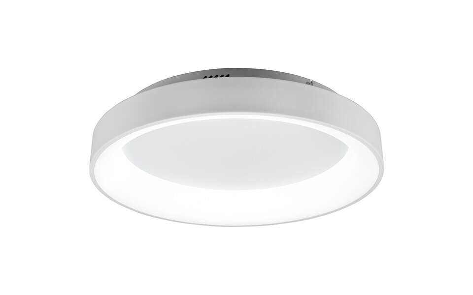 HLW LED LED Ceiling Light - Ceiling Lighting - Trion Gurano - 48W - Adjustable Color - Remote Control - Dimmable - Round - Matte White - Aluminum