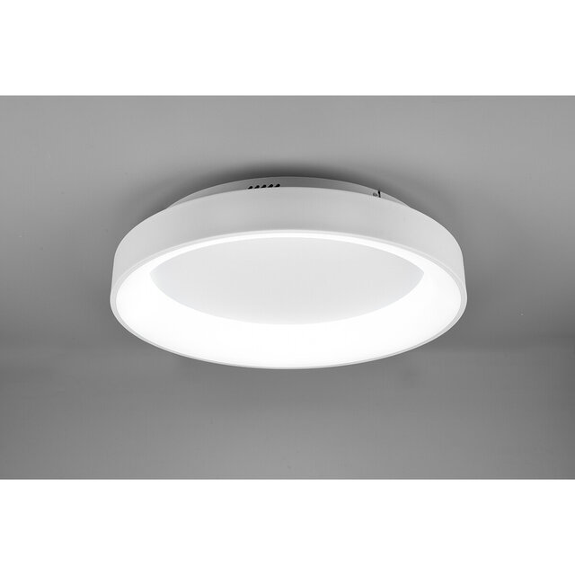HLW LED LED Plafondlamp - Plafondverlichting - Trion Gurano - 48W - Aanpasbare Kleur - Afstandsbediening - Dimbaar - Rond - Mat Wit - Aluminium