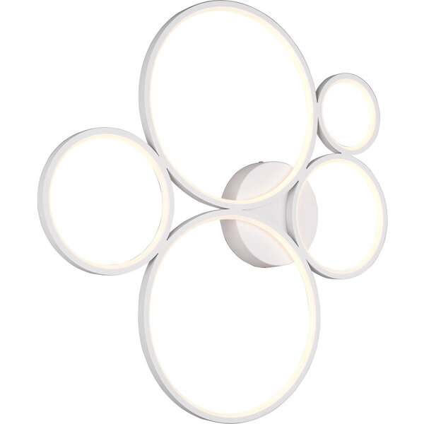 HLW LED LED Plafondlamp - Trion Rondy - 49W - Warm Wit 3000K - Dimbaar - Rond - Mat Wit - Aluminium HLW LED LED Plafondlamp - Trion Rondy - 49W - Warm Wit 3000K - Dimbaar - Rond - Mat Wit - Aluminium