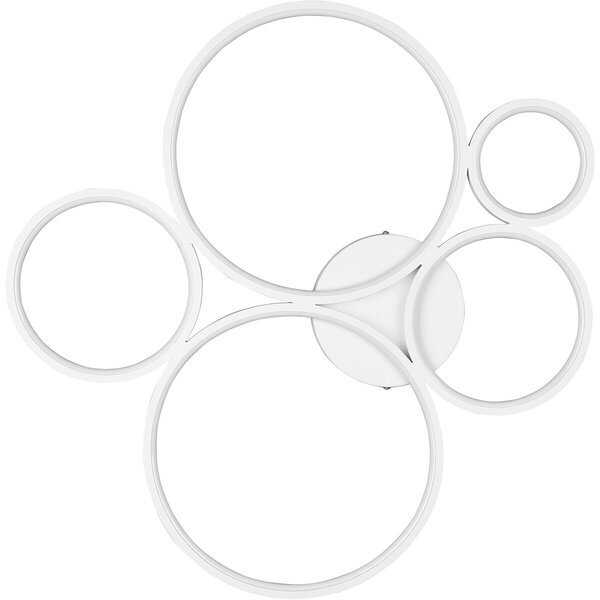 HLW LED LED Plafondlamp - Trion Rondy - 49W - Warm Wit 3000K - Dimbaar - Rond - Mat Wit - Aluminium HLW LED LED Plafondlamp - Trion Rondy - 49W - Warm Wit 3000K - Dimbaar - Rond - Mat Wit - Aluminium