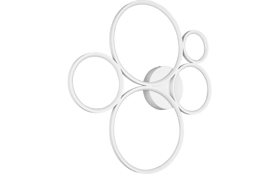 HLW LED LED Ceiling Light - Trion Rondy - 49W - Warm White 3000K - Dimmable - Round - Matte White - Aluminum