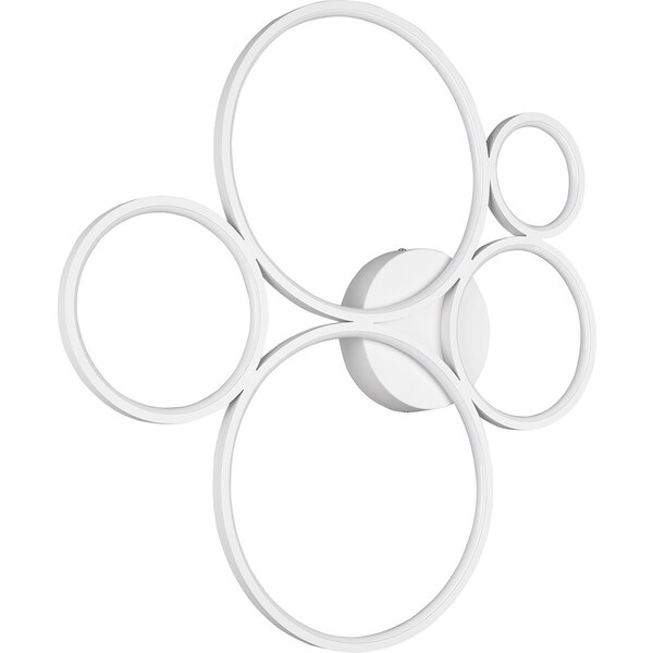 HLW LED LED Plafondlamp - Trion Rondy - 49W - Warm Wit 3000K - Dimbaar - Rond - Mat Wit - Aluminium HLW LED LED Plafondlamp - Trion Rondy - 49W - Warm Wit 3000K - Dimbaar - Rond - Mat Wit - Aluminium