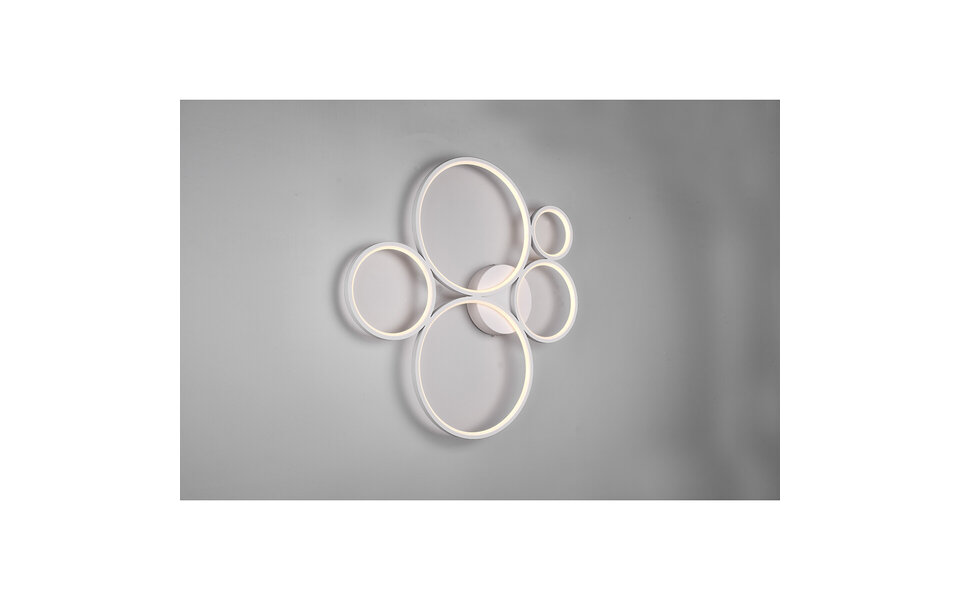 HLW LED LED Plafondlamp - Trion Rondy - 49W - Warm Wit 3000K - Dimbaar - Rond - Mat Wit - Aluminium