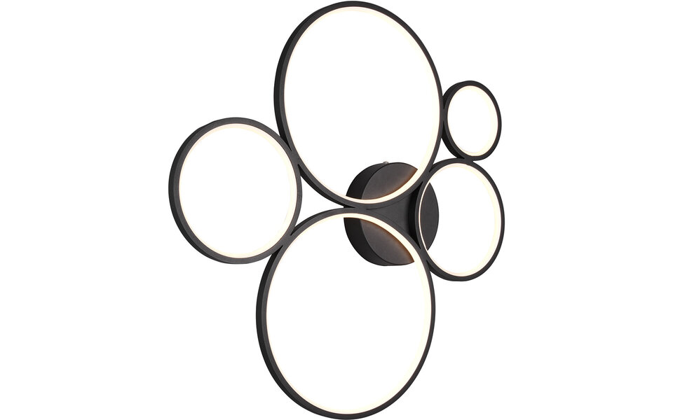 HLW LED LED Ceiling Light - Trion Rondy - 49W - Warm White 3000K - Dimmable - Round - Matte Black - Aluminum HLW LED LED Ceiling Light - Trion Rondy - 49W - Warm White 3000K - Dimmable - Round - Matte Black - Aluminum