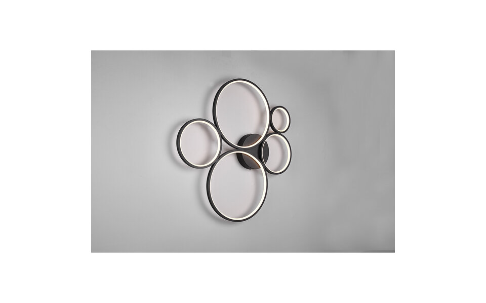 HLW LED LED Ceiling Light - Trion Rondy - 49W - Warm White 3000K - Dimmable - Round - Matte Black - Aluminum HLW LED LED Ceiling Light - Trion Rondy - 49W - Warm White 3000K - Dimmable - Round - Matte Black - Aluminum