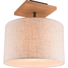 HLW LED LED Plafondlamp - Plafondverlichting - Trion Elmas - E27 Fitting - Rond - Antiek Nikkel - Aluminium