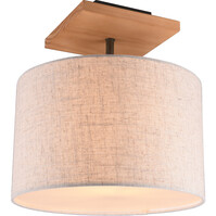 Trion Elmas LED ceiling light Ø350 matte nickel E27