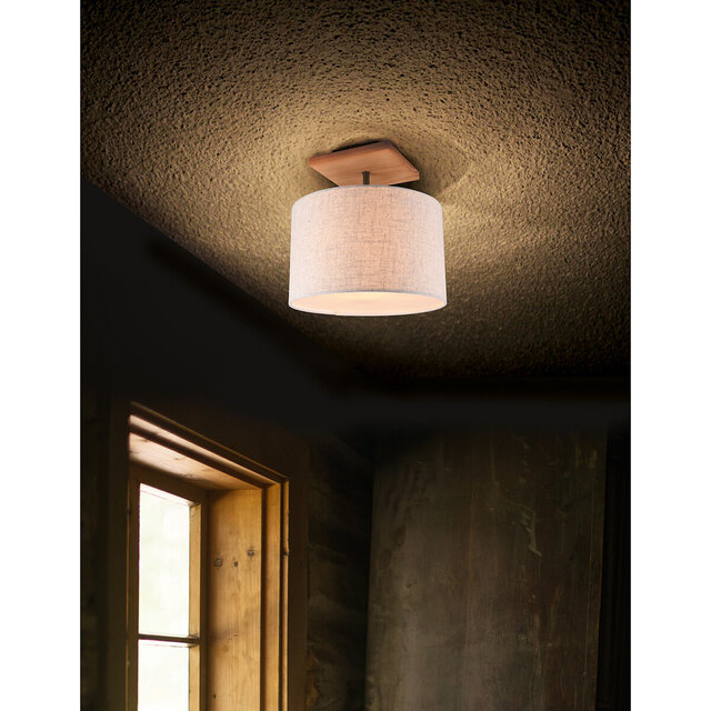 HLW LED LED Ceiling Light - Ceiling Lighting - Trion Elmas - E27 Fitting - Round - Antique Nickel - Aluminum HLW LED LED Ceiling Light - Ceiling Lighting - Trion Elmas - E27 Fitting - Round - Antique Nickel - Aluminum