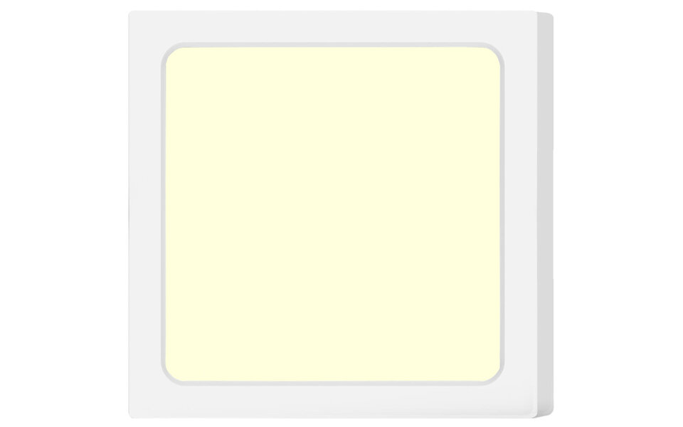 HLW LED LED Downlight Pro - Aigi Trinko - Opbouw Vierkant 18W - Warm Wit 3000K - Mat Wit - Kunststof